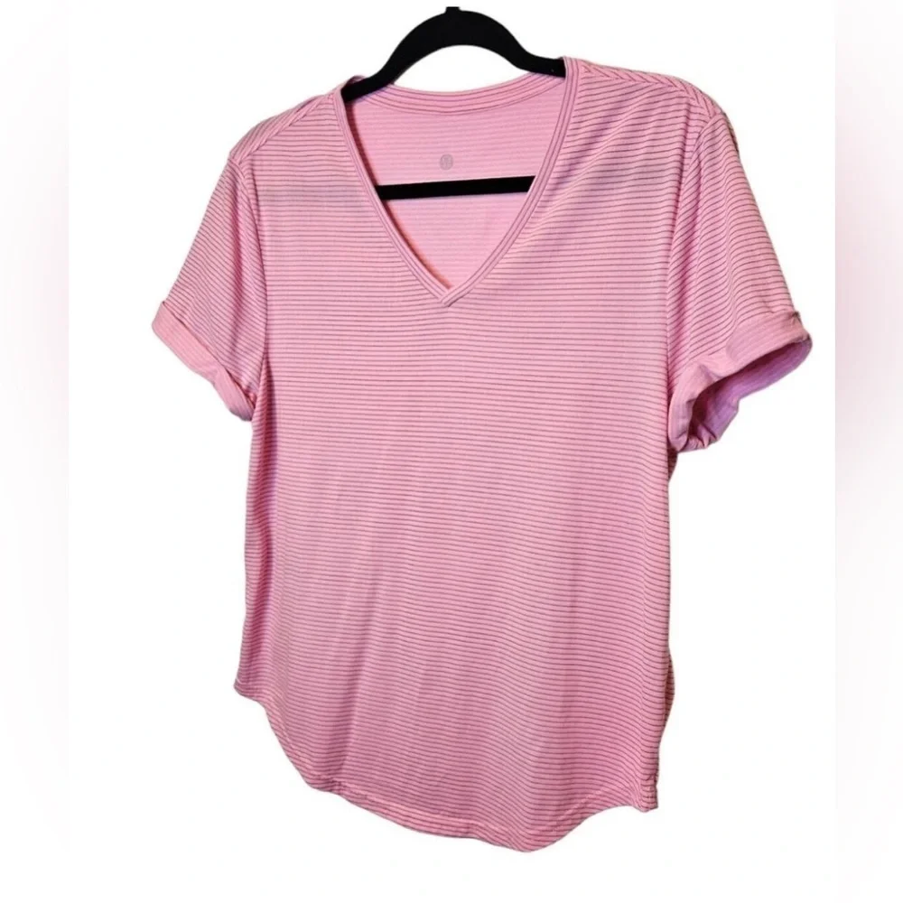 Lululemon B.F.T. Shirt Sleeve V Neck Running Casual Tee